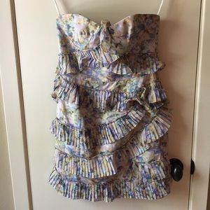 Cynthia Steffe Multi-Color Ruffle Dress